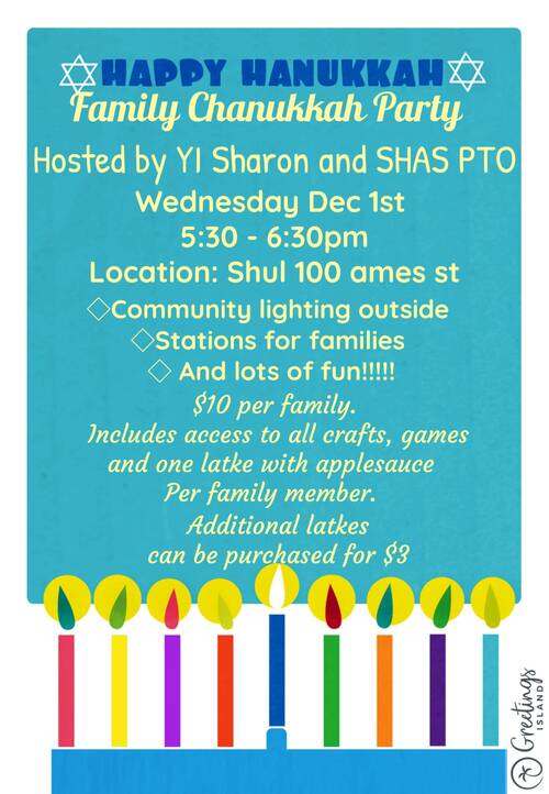 Banner Image for YI and SHAS Family Hanukkah Party